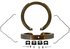 PAB784 by WAGNER - Wagner ThermoQuiet PAB784 Parking Brake Shoe Set
