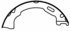 PAB791 by WAGNER - Wagner ThermoQuiet PAB791 Parking Brake Shoe Set