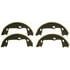 PAB797 by WAGNER - Wagner ThermoQuiet PAB797 Parking Brake Shoe Set