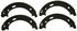 PAB843 by WAGNER - Wagner ThermoQuiet PAB843 Parking Brake Shoe Set