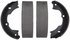 PAB847 by WAGNER - Wagner ThermoQuiet PAB847 Parking Brake Shoe Set
