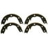 PAB858 by WAGNER - Wagner ThermoQuiet PAB858 Parking Brake Shoe Set