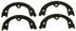 PAB867 by WAGNER - Wagner ThermoQuiet PAB867 Parking Brake Shoe Set