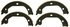 PAB877 by WAGNER - Wagner ThermoQuiet PAB877 Parking Brake Shoe Set