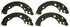 PAB913 by WAGNER - Wagner ThermoQuiet PAB913 Drum Brake Shoe Set