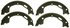 PAB920 by WAGNER - Wagner ThermoQuiet PAB920 Parking Brake Shoe Set