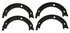 PAB933 by WAGNER - Wagner ThermoQuiet PAB933 Parking Brake Shoe Set