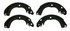 PAB961 by WAGNER - Wagner ThermoQuiet PAB961 Parking Brake Shoe Set