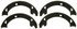 Z761 by WAGNER - Wagner Brake Z761 Parking Brake Shoe