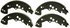Z786 by WAGNER - Wagner Brake Z786 Drum Brake Shoe