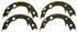 Z796 by WAGNER - Wagner Brake Z796 Parking Brake Shoe