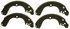 Z798 by WAGNER - Wagner Brake Z798 Drum Brake Shoe