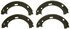 Z803 by WAGNER - Wagner Brake Z803 Parking Brake Shoe