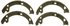 Z812 by WAGNER - Wagner Brake Z812 Parking Brake Shoe