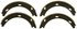 Z816 by WAGNER - Wagner Brake Z816 Parking Brake Shoe