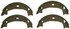 Z828 by WAGNER - Wagner Brake Z828 Parking Brake Shoe