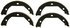 Z831 by WAGNER - Wagner Brake Z831 Parking Brake Shoe