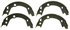 Z845 by WAGNER - Wagner Brake Z845 Parking Brake Shoe