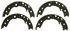 Z856 by WAGNER - Wagner Brake Z856 Parking Brake Shoe