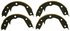 Z858 by WAGNER - Wagner Brake Z858 Parking Brake Shoe