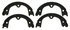 Z869 by WAGNER - Wagner Brake Z869 Parking Brake Shoe