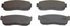 PD233 by WAGNER - Wagner ThermoQuiet PD233 Ceramic Disc Brake Pad Set