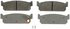 PD481 by WAGNER - Wagner ThermoQuiet PD481 Ceramic Disc Brake Pad Set