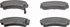 PD511 by WAGNER - Wagner ThermoQuiet PD511 Ceramic Disc Brake Pad Set
