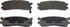 PD553A by WAGNER - Wagner ThermoQuiet PD553A Ceramic Disc Brake Pad Set