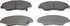 MX774 by WAGNER - Wagner ThermoQuiet MX774 Semi-Metallic Disc Brake Pad Set