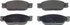 MX933 by WAGNER - Wagner ThermoQuiet MX933 Semi-Metallic Disc Brake Pad Set