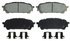 ZD1004 by WAGNER - QuickStop Ceramic Disc Brake Pad Set