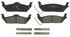 ZD1012A by FEDERAL MOGUL-WAGNER - QuickStop Ceramic Disc Brake Pad Set