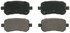 ZD1021 by WAGNER - QuickStop Ceramic Disc Brake Pad Set