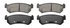 ZD1036 by WAGNER - QuickStop Ceramic Disc Brake Pad Set