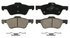 ZD1047A by WAGNER - QuickStop Ceramic Disc Brake Pad Set