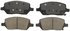 ZD1093 by WAGNER - QuickStop Ceramic Disc Brake Pad Set