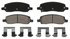 ZD1172 by WAGNER - QuickStop Ceramic Disc Brake Pad Set