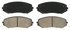 ZD1188 by WAGNER - QuickStop Ceramic Disc Brake Pad Set