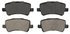 ZD1307 by WAGNER - QuickStop Ceramic Disc Brake Pad Set