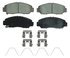 ZD1608 by WAGNER - QuickStop Ceramic Disc Brake Pad Set