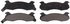 ZD204 by WAGNER - QuickStop Ceramic Disc Brake Pad Set