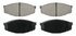 ZD207 by WAGNER - QuickStop Ceramic Disc Brake Pad Set