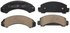 ZD249 by WAGNER - QuickStop Ceramic Disc Brake Pad Set