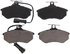ZD290 by WAGNER - QuickStop Ceramic Disc Brake Pad Set