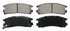 ZD383 by WAGNER - QuickStop Ceramic Disc Brake Pad Set