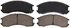 ZD399 by WAGNER - QuickStop Ceramic Disc Brake Pad Set