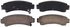 ZD511 by WAGNER - QuickStop Ceramic Disc Brake Pad Set