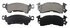 ZD52 by FEDERAL MOGUL-WAGNER - QuickStop Ceramic Disc Brake Pad Set
