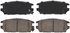 ZD532 by WAGNER - QuickStop Ceramic Disc Brake Pad Set